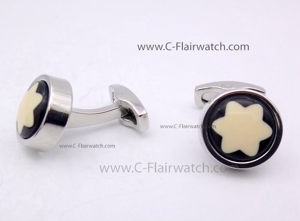 Classic Collection Montblanc Cufflinks Stainless Steel Silver